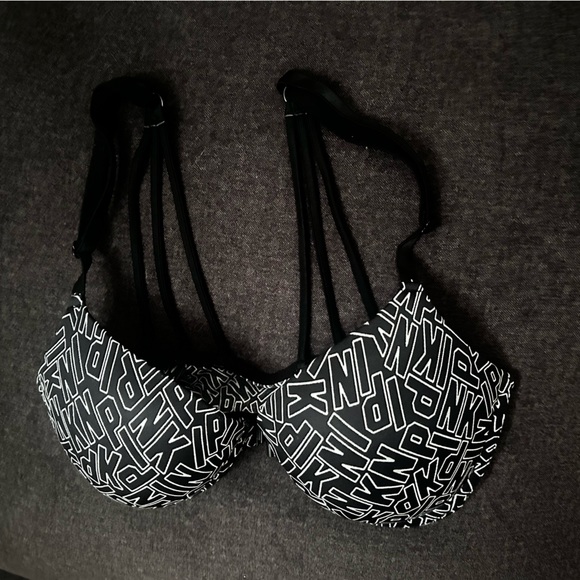 Vs pink logo triple strap back push up bra 34D - Picture 2 of 2